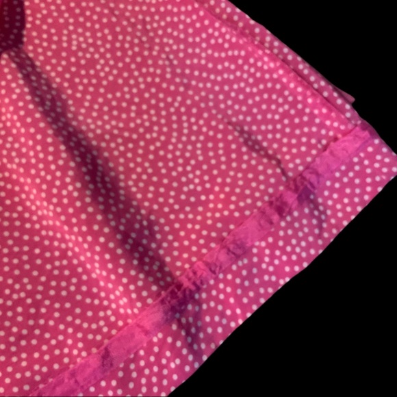 Pendleton 100% SILK hot pink & white TINY polka dot w pink grosgrain trim Sz 6 - Picture 10 of 13